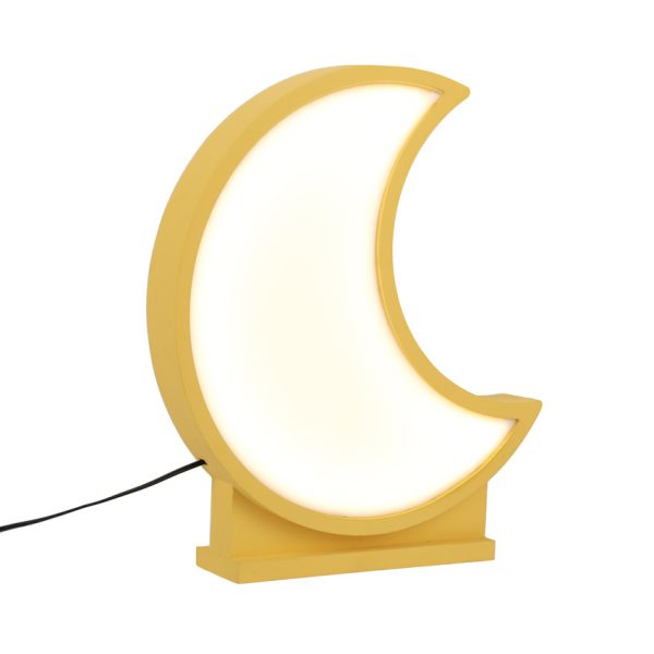 Lampe de table LED Lune pour enfant IQ Kids Doré