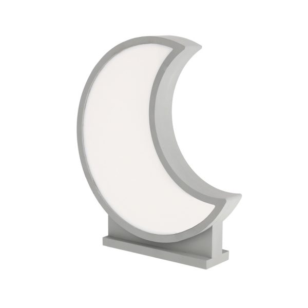 Lampe de table LED Lune pour enfant IQ Kids Gris