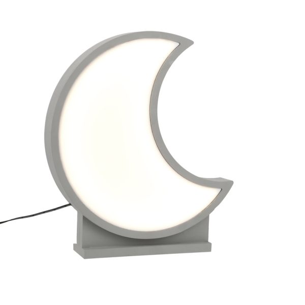 Lampe de table LED Lune pour enfant IQ Kids Gris