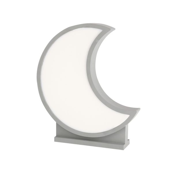 Lampe de table LED Lune pour enfant IQ Kids Gris