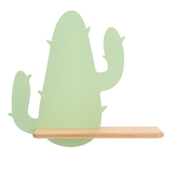 Applique étagère LED Cactus Vert