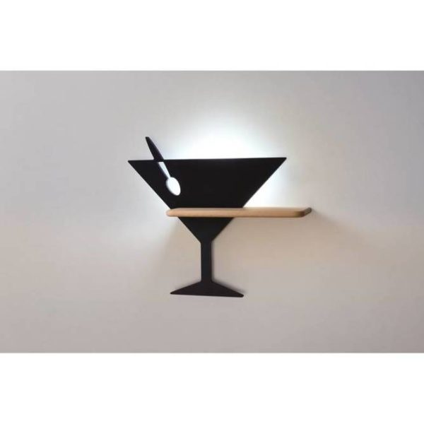 Applique Étagère LED Piccolo Noir - Luminaire Décoratif Enfant Candellux