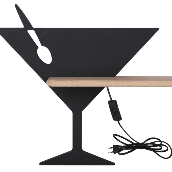 Applique étagère LED Piccolo Noir